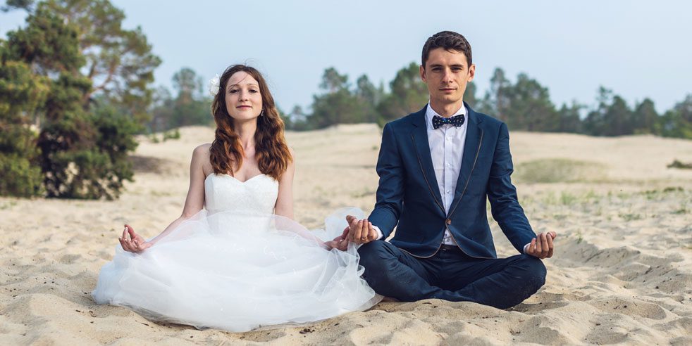 relieve wedding stress yoga - یوگای عروسی